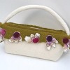 green with daisies bag